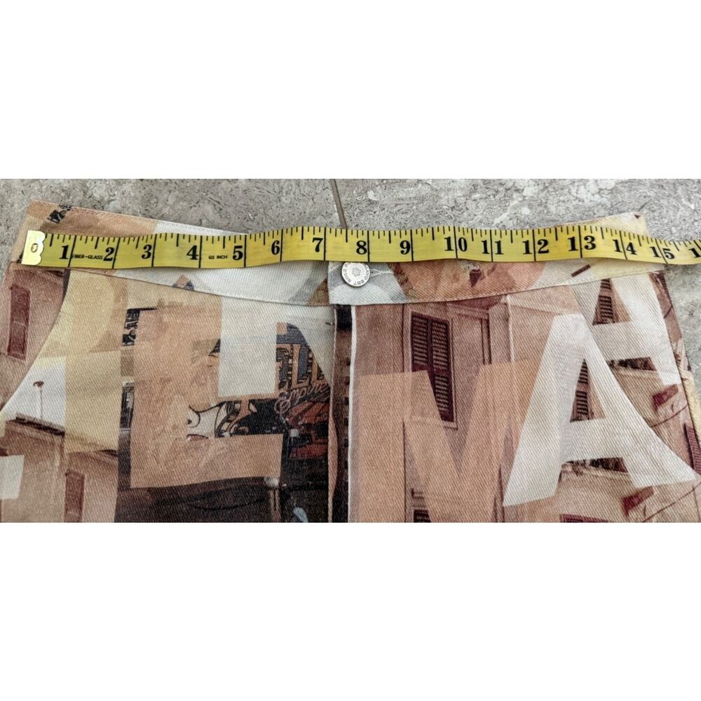 Womens Mini Skirt Neutral Film Graphic A-Line Size 2 NWT Peppermayo On The Edge - Picture 8 of 15
